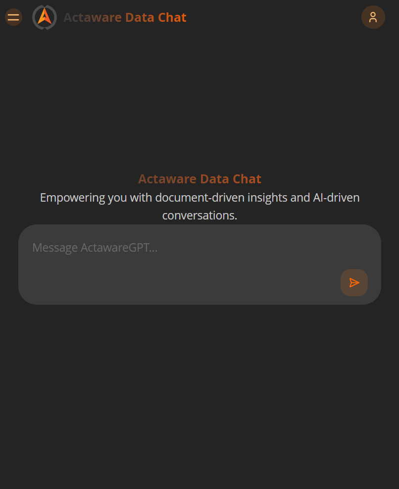 AI chatbot interface with context-aware document queries